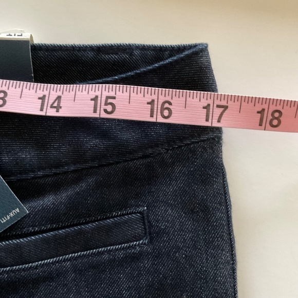 NWT Lands End Women Ankle Denim Pants Jeans Rinsed Deep Indigo Sz 10 Fit 1 Blue - Picture 9 of 12